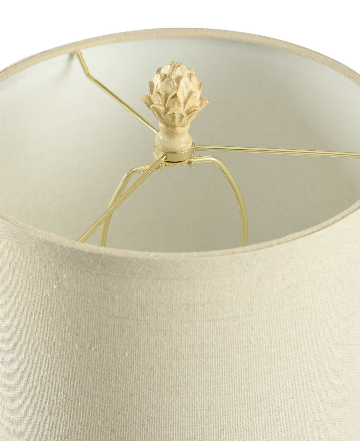 STYLECRAFT HOME COLLECTION 23.5" MINI ARTICHOKE HARDBACK FABRIC TABLE LAMP 