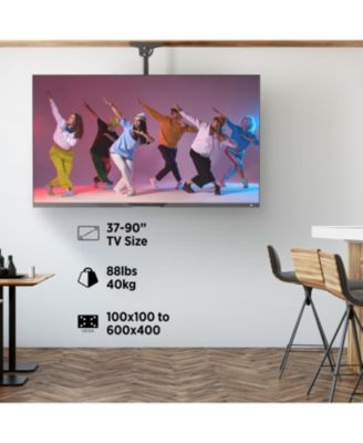 Premium Tilt and Swivel Ceiling TV Mount for 37"-90" Screens Holds up to 88 Lbs.