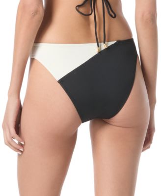 Women's Colorblocked High-Cut Bikini Bottoms