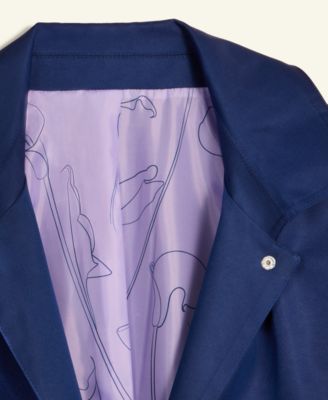 Flower Show Tie-Front A-Line Trench Coat, Exclusively at Macy's