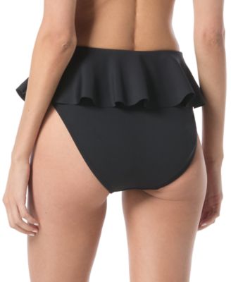 Women's Skirted High-Leg Bikini Bottoms