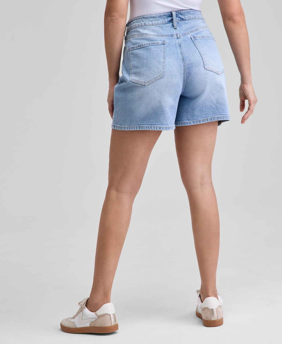 Shop And Now This Women's Double-pocket Denim Shorts, Exclusively At Macy's