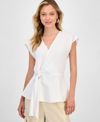 I.N.C. International Concepts - Women's Side-Knot Surplice Top
