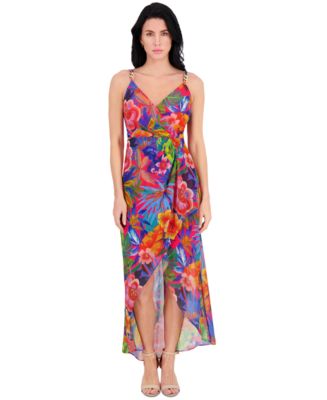パーティードレス Sienna Sleeveless High Low Dress Siena Women's Floral Print Sleeveless High-Low Maxi Dress