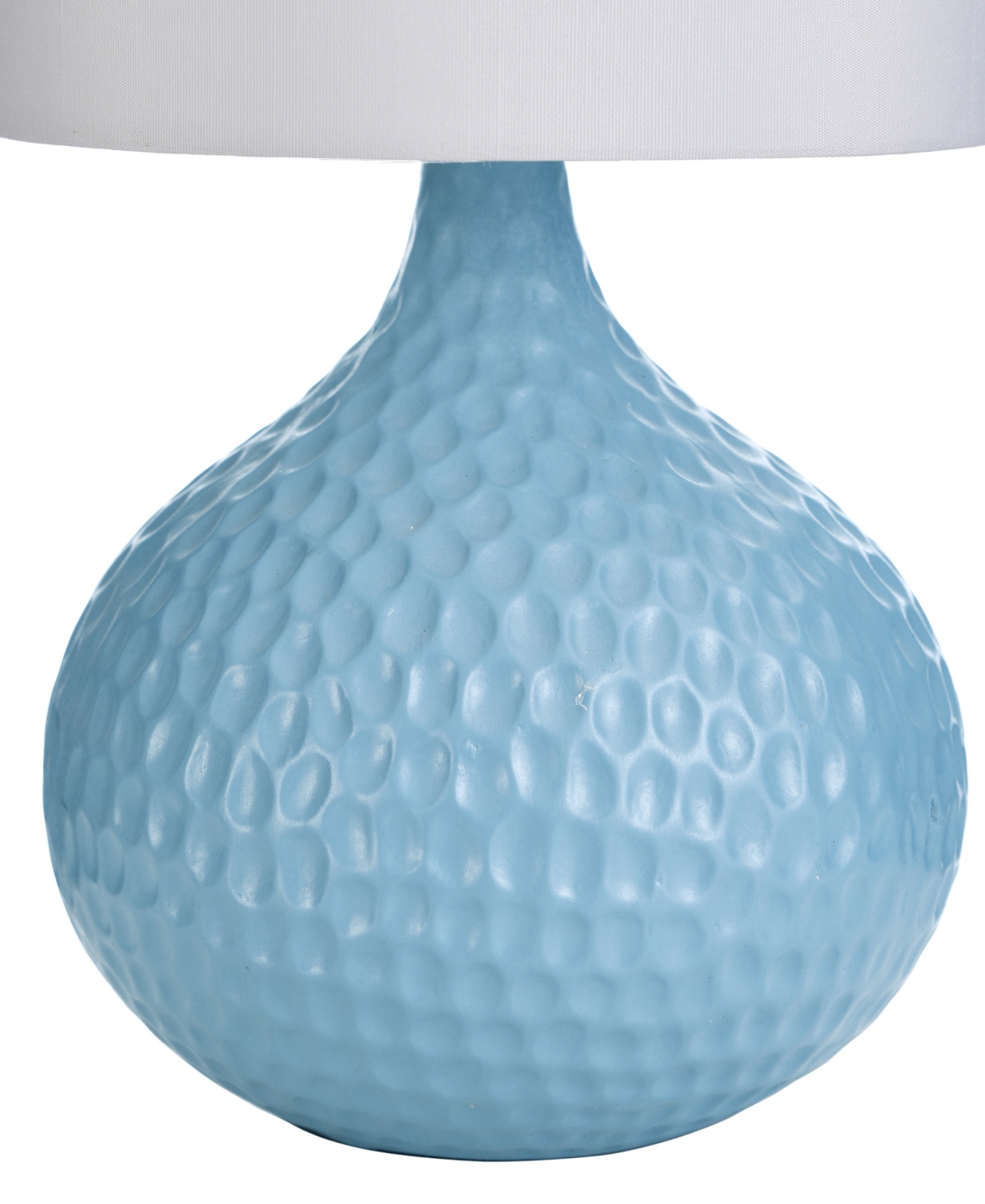 Shop Stylecraft Home Collection 16.5" Contemporary Ceramic Table Lamp In Blue