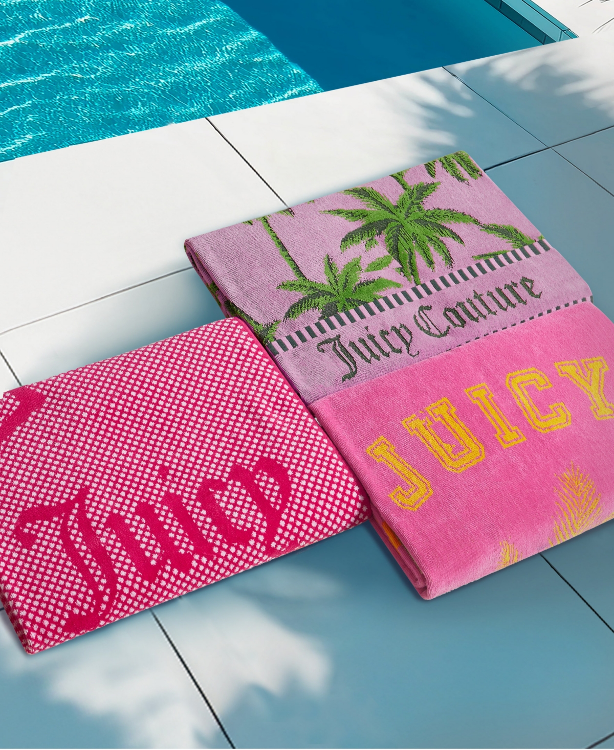 Juicy Couture Flamingo Cotton Beach Towel, 36" X 72" In Pink Flamingo