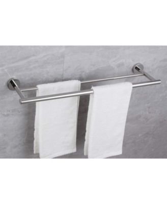 Double Towel Bar for Efficient Bathroom Storage and Organization