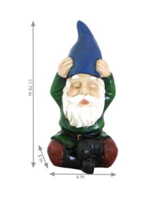 Sage the Yoga Garden Gnome Lightweight Indoor/Outdoor Resin Lawn and Garden Statue - 11" H