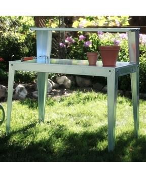 24 x 44 inch Galvanized Steel Top Utility Table Workbench Potting Bench