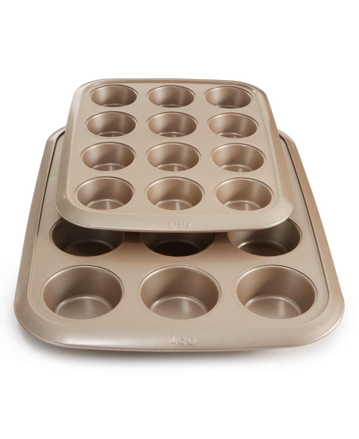 Berghoff Balance 12-cup Nonstick Carbon Steel Muffin Pan In Latte Brown