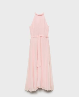 Mango Women's Pleated Halter Neck Dress - Macy's