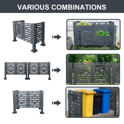 Streamdale 3ftx2ft AC Unit Privacy Fence Cover, Conceals 3 Units