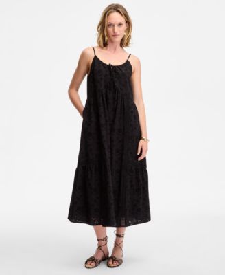 Women's Eyelet Midi Dress, Exclusively at Macy's