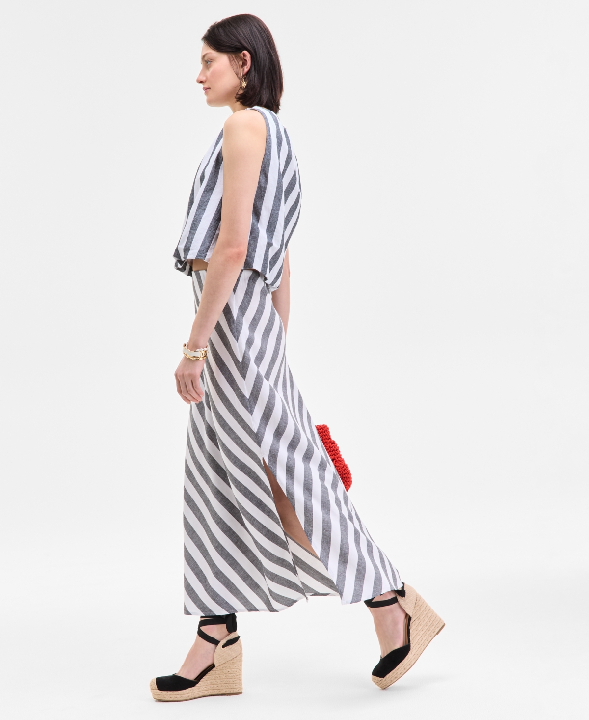 On 34th Women's Striped Maxi Skirt, Exclusively At Macy's