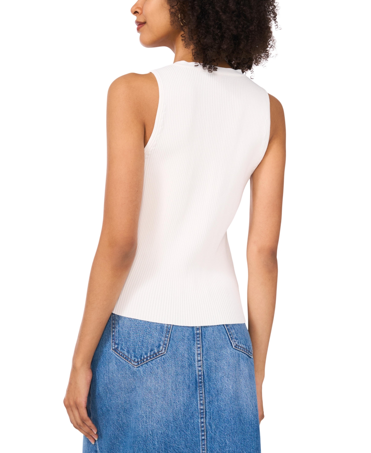 Vince Camuto Rib Button-up Vest