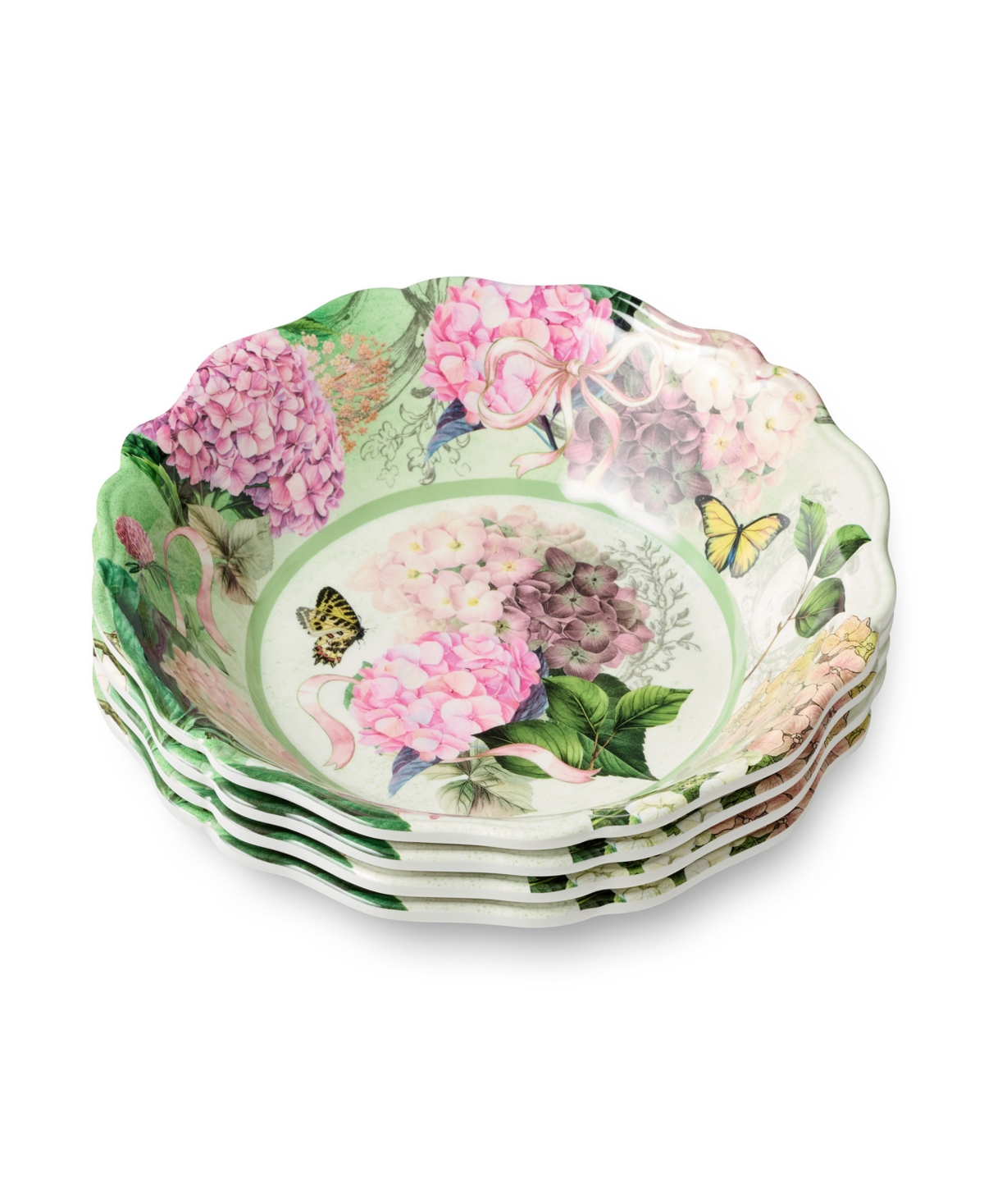 Garden Path Melamine 4-Pc. All-Purpose Bowls, Service for 4