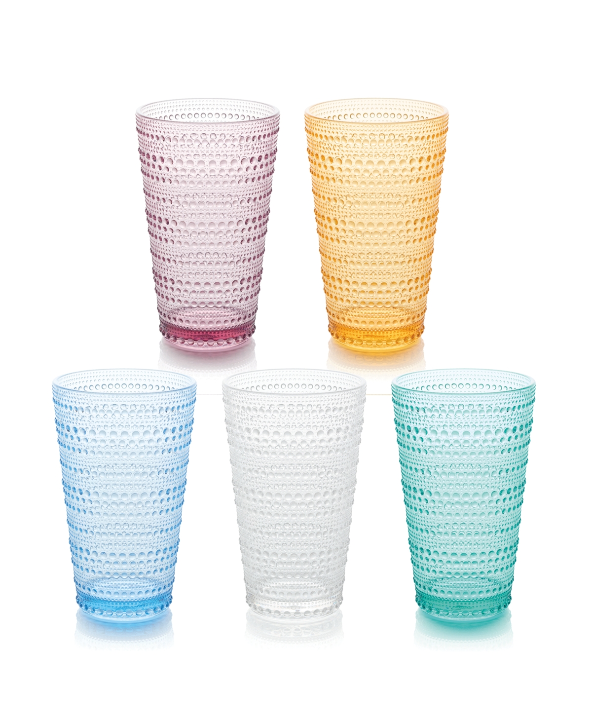 Certified International Set Of 6 Santa Fe 22oz Acrylic Ice Tea Glasses In Clear
