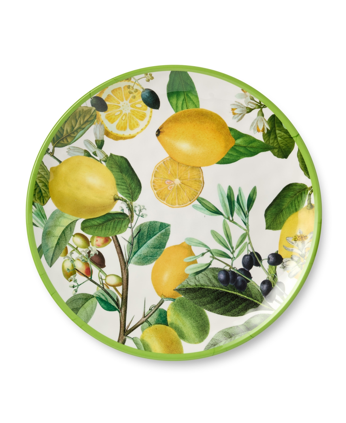 Certified International Limone Melamine 2pc Platter Set Round Platter In No Color