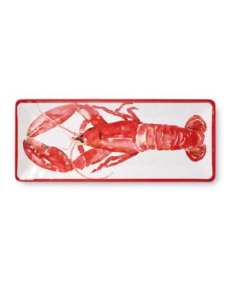 Beach House Lobster Melamine Platters, Set of 2
