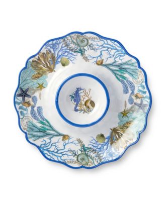Blue Lagoon Melamine 2-Piece Appetizer Set