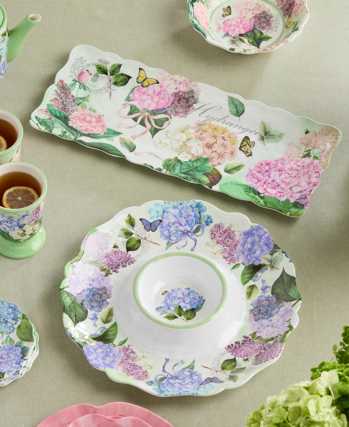 Certified International Garden Path Melamine 2 Pc. Appetizer Set In No Color