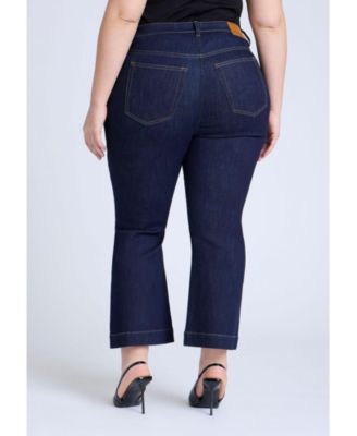 Women's Plus Size High Rise Crop Bootcut Jean