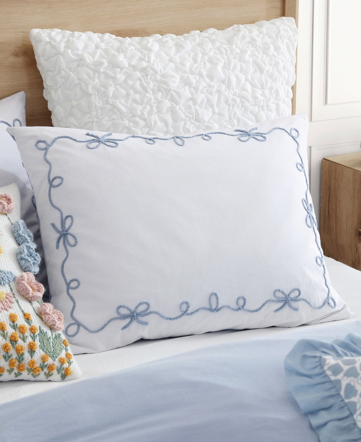 Peri Home Sasha Bows 2-pc. Comforter Set, Twin In Blue