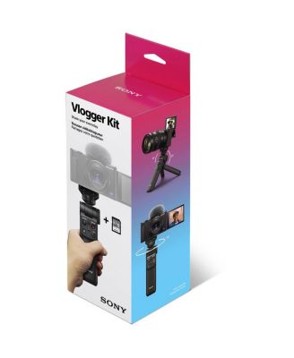 Sony ZV-E10 Mirrorless Camera, Vlogger Accessory Kit, bundled with Sony ACCVC1 Vlogger Accessory Kit, Shooting Grip / Tripod, and Bluetooth