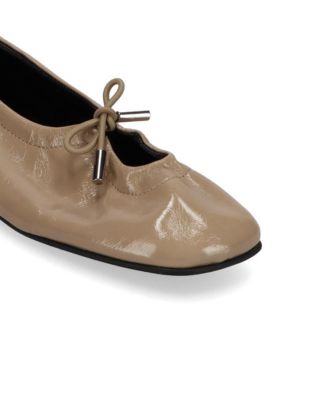Rosalind Onix Beige Leather Ballet Flats