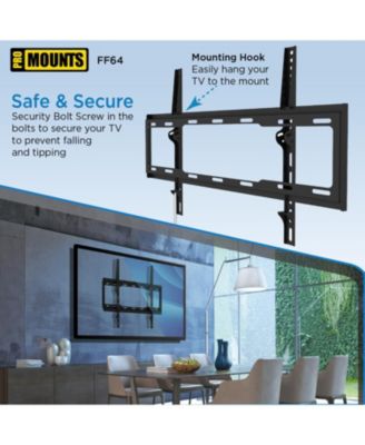 Flat TV Wall Mount for TVs 42" - 84" Up to 143 lbs