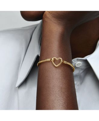 Moments Heart Closure Snake Chain Bracelet