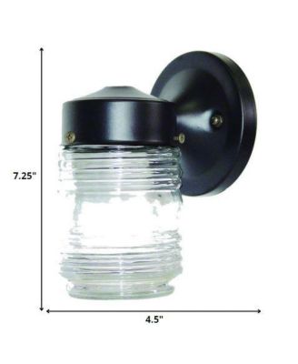Standard Jelly Jar Outdoor Wall Light for Porch and Entryway