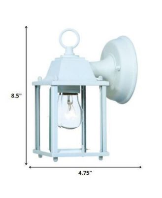 Hanging Glass Lantern Wall Light for Porch and Entryway Decor