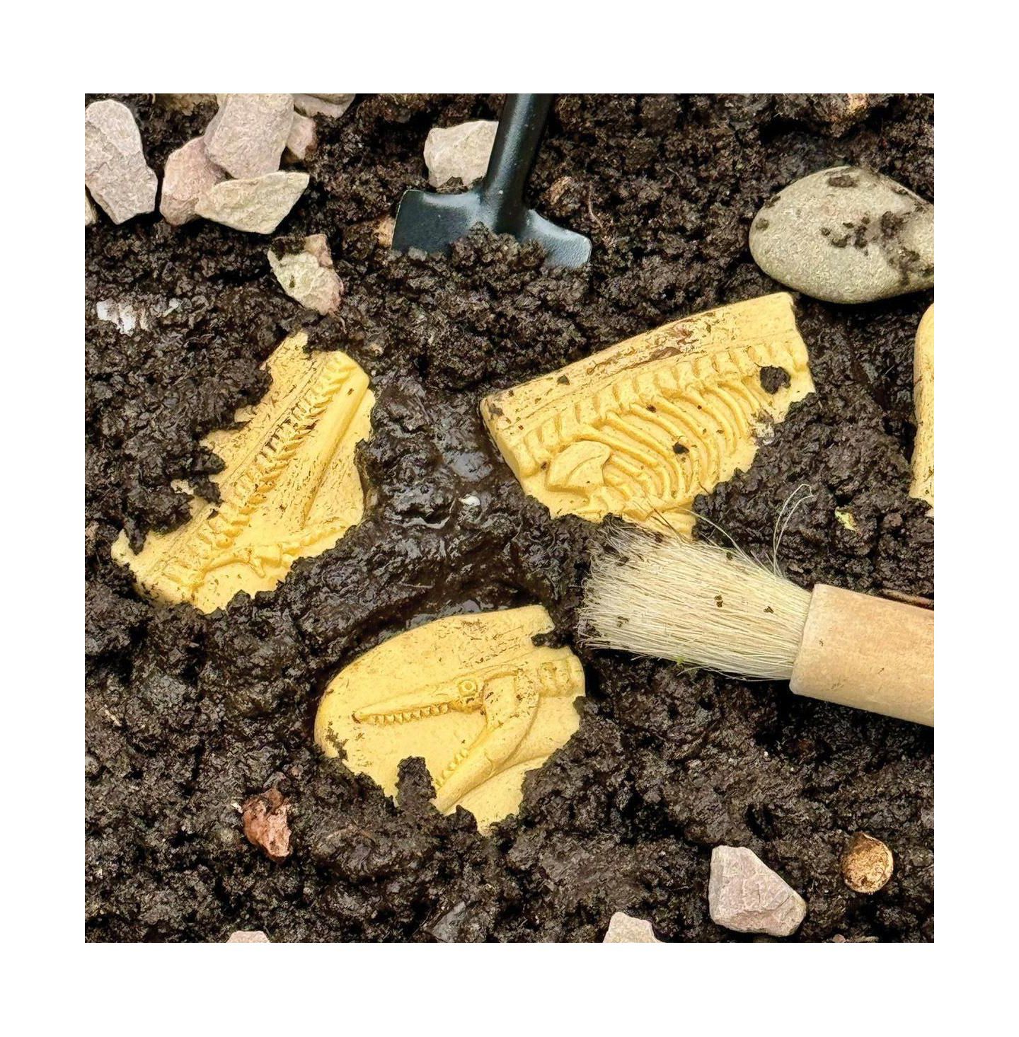 Детские игрушки Yellow Door Dig and Discover Dinosaur Tactile Skeletons - Set of 6, цвет: Разноцветный — фото 2