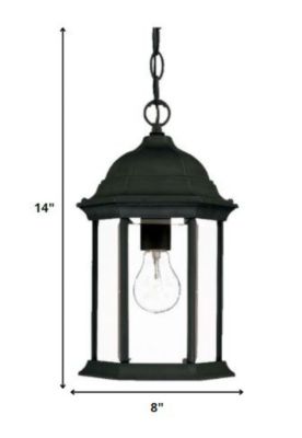 Hanging Glass Lantern Light – Classic Pendant for Home & Garden Decor