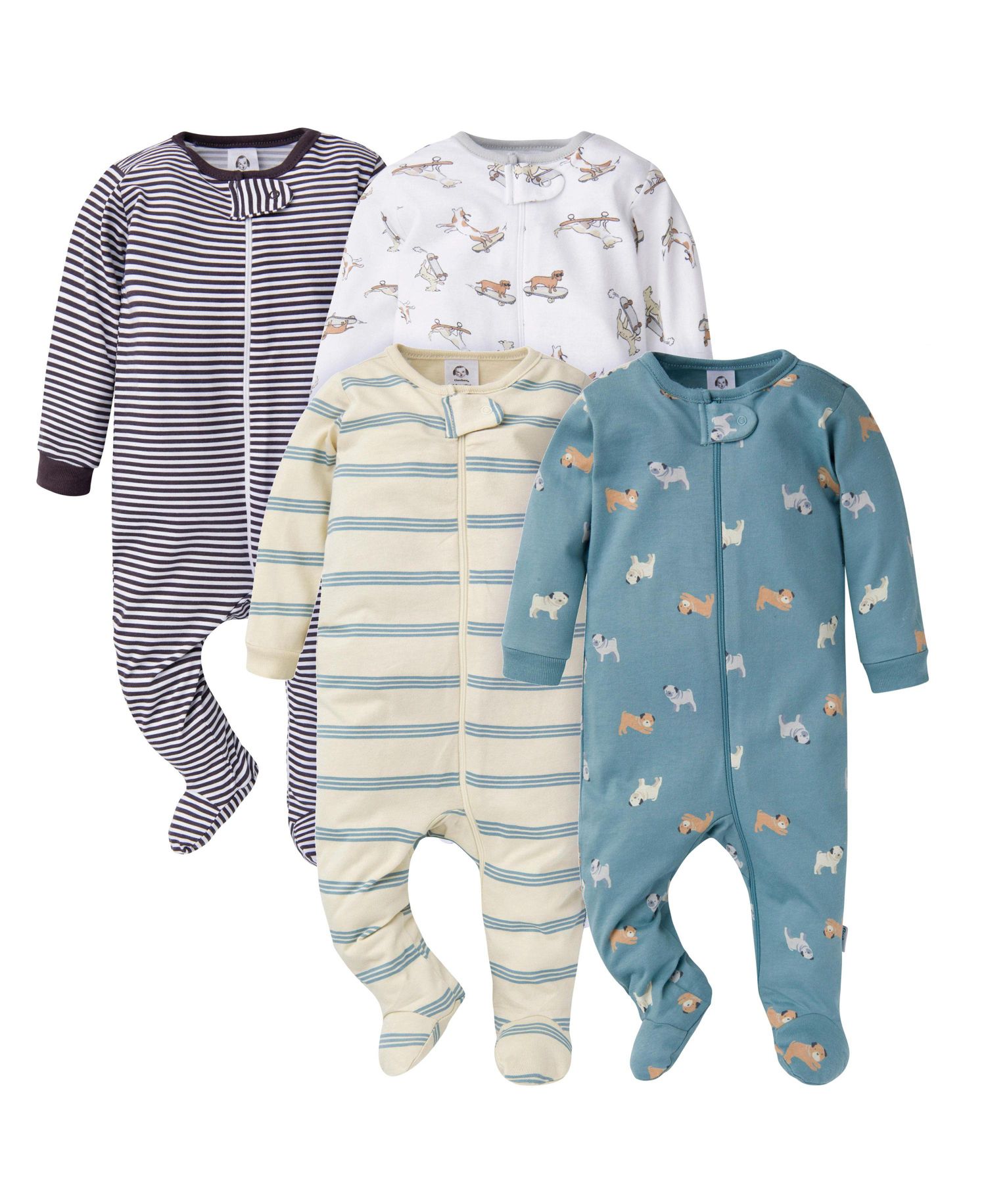 Baby Boys 4-Pack Sleep 'N Plays, Dogs