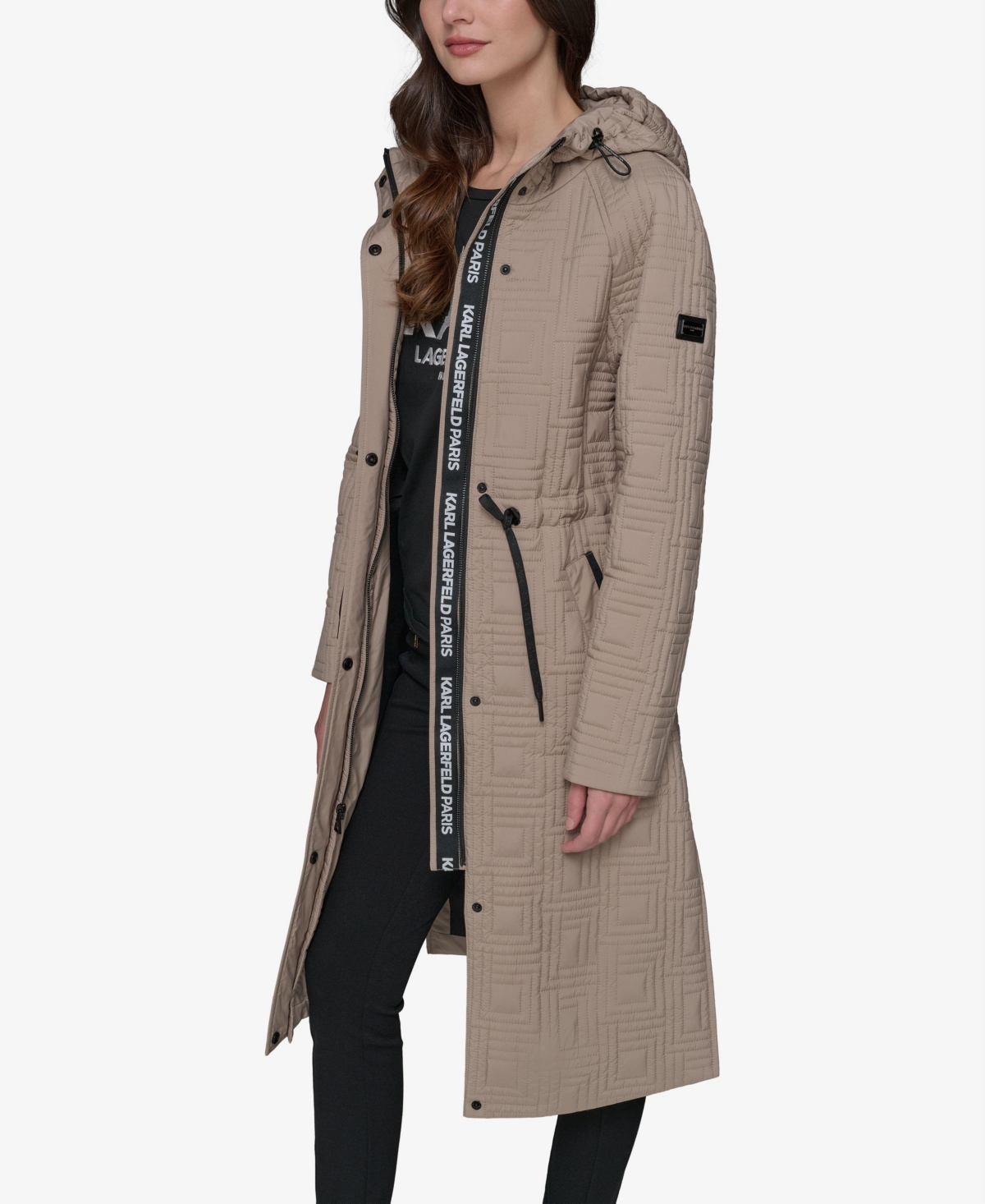 Karl Lagerfeld Paris Women's Quilted Anorak