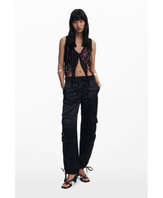 Women's Satin cargo pants