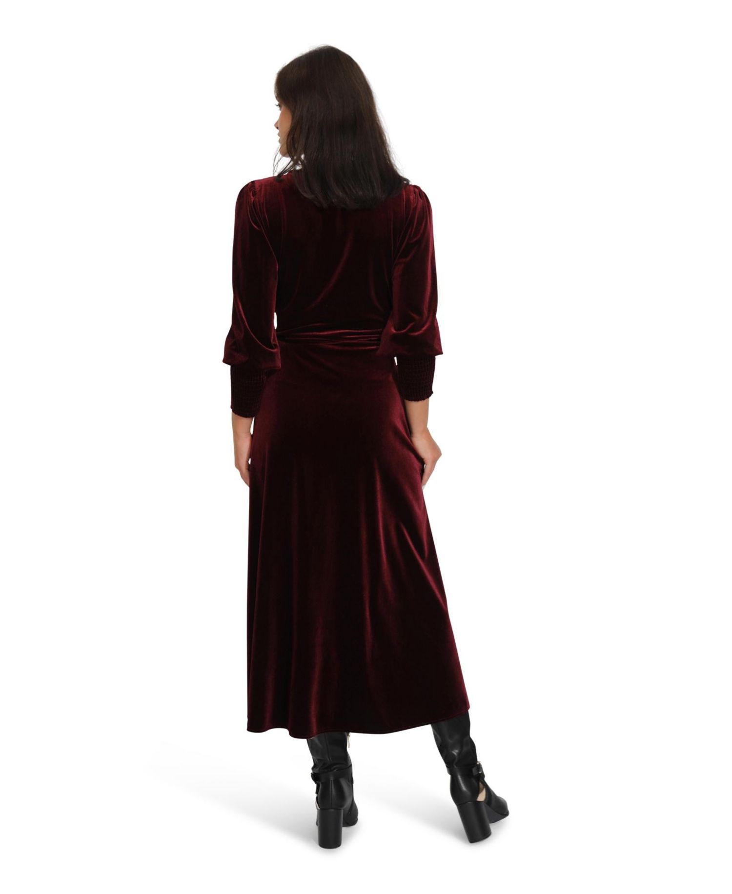 Women's Belle and Bloom Current Mood Velvet Wrap Dress