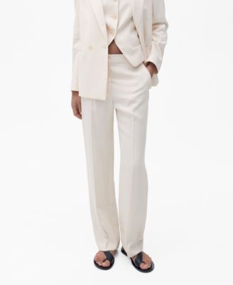 MANGO - Women's Straight Suit Trousers