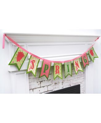 8.5" x 50" Hanging "Spring" Hanging Decorative Sign Garland
