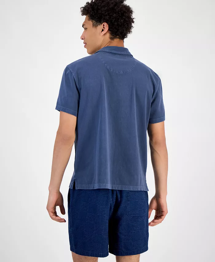 Men's Sun Faded Short Sleeve Polo Shirt - thumbnail 6