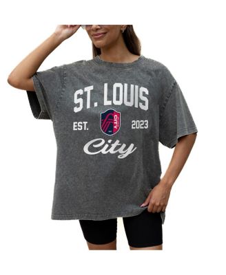 Gameday Couture - Women's Gray St. Louis City SC Tackle Titan Oversized Snow Wash T-Shirt