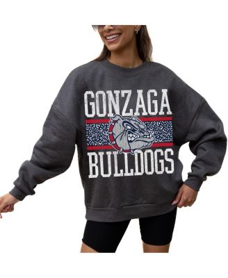 Women's Charcoal Gonzaga Bulldogs Premium Fleece Pullover Sweatshirt
