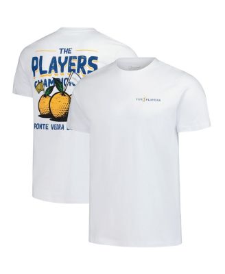 Barstool Golf - Men's White THE PLAYERS Florida Orange Garment Dyed T-Shirt