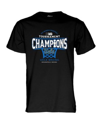 Men's Black UCLA Bruins 2025 Big Ten Women's Basketball Conference Tournament Champions Locker Room T-Shirt