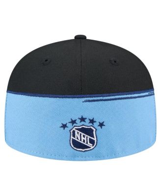 Men's Black/Light Blue Pittsburgh Penguins Vintage Color Dip 59FIFTY Fitted Hat