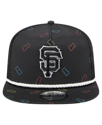 Men's Black San Francisco Giants Gummy Golfer Trucker Adjustable Hat