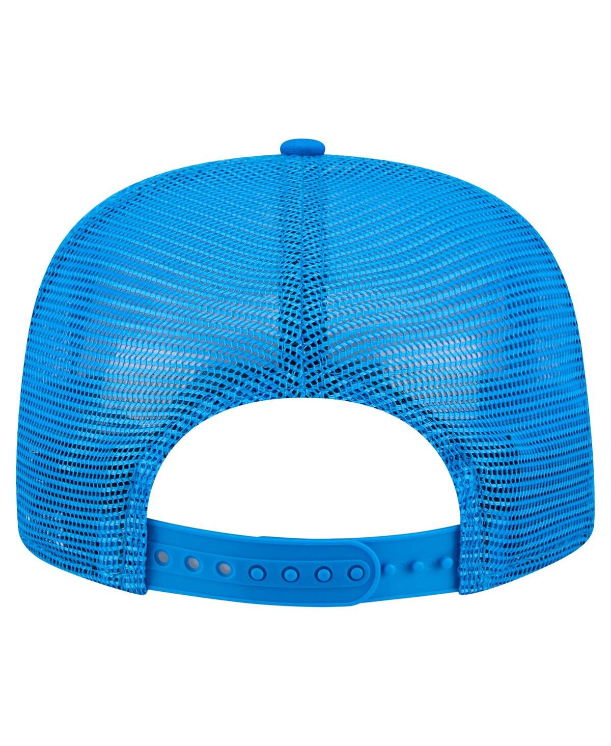 NEW ERA MEN'S BLUE DETROIT LIONS ADVENTURE PATTERN GOLFER SNAPBACK HAT 