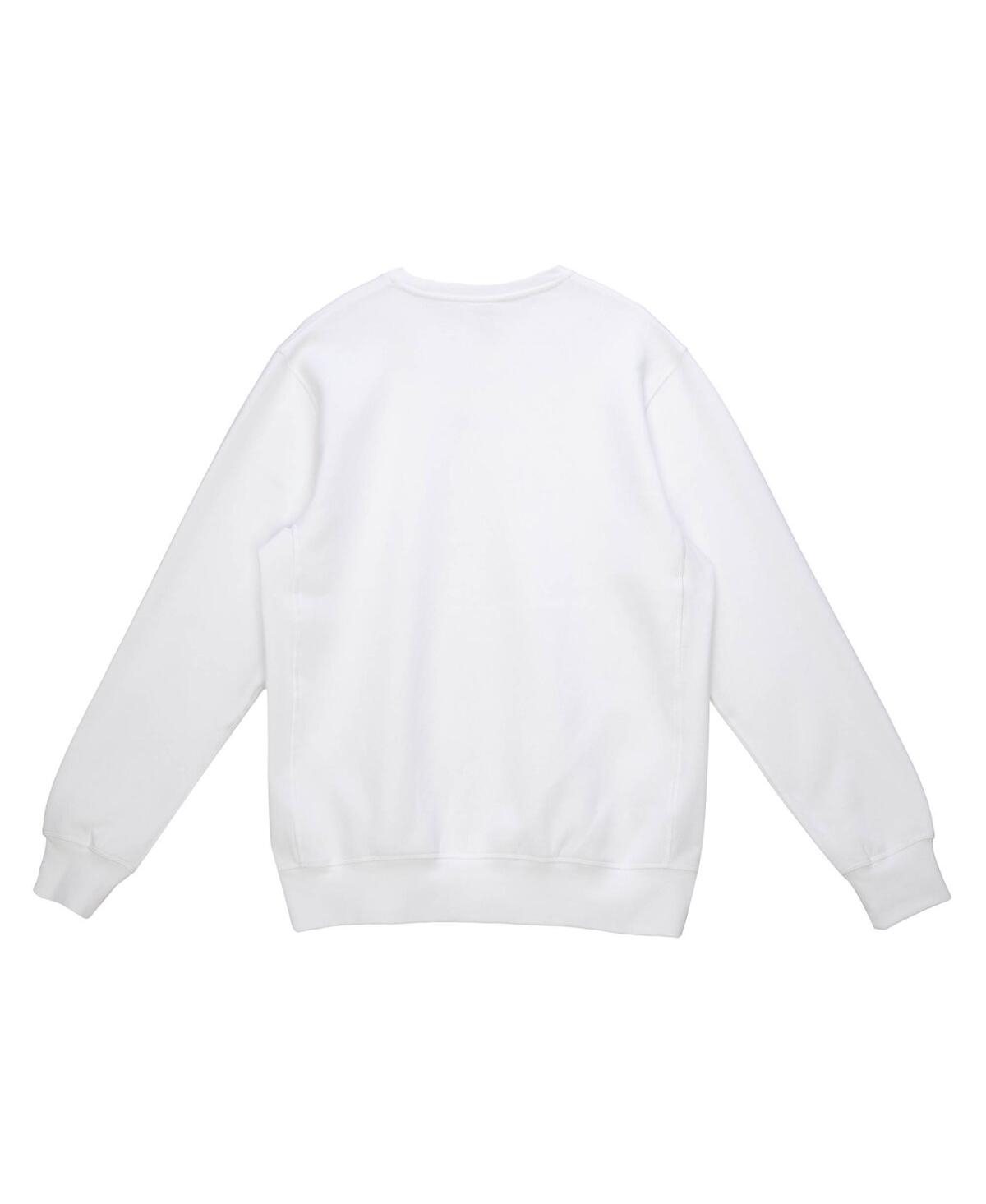 Mitchell & Ness Men's Light White Baltimore Ravens The Crest Pullover Sweatshirt In White